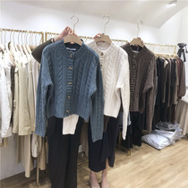 UUS2022 Fall and Winter New TTC Han Version Sweater Cover Woman thickened and loose short knitted sweater