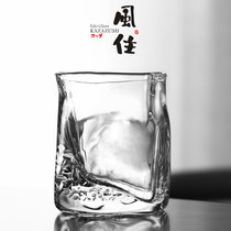 Japanese designer Sakurako Araki hand style whiskey cup Japanese wine glass Water cup Crystal ins style