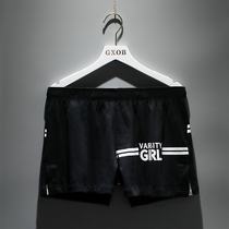 Loose mens underwear mens flat corner pants cotton summer thin breathable personality trend sports four-corner shorts head