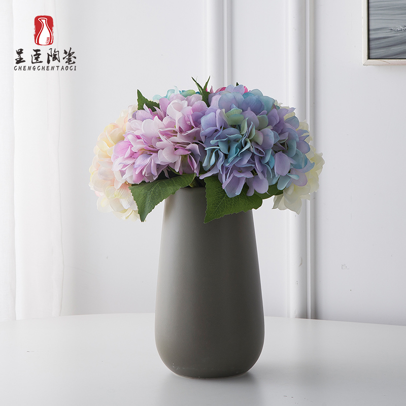 Jingdezhen porcelain vase furnishing articles ceramic bottle arranging flowers sitting room office table northern wind art deco floret bottle