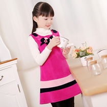 girls' spring princess dress cashmere children's dress