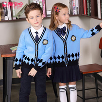 Sweater school uniform set primary school class uniform autumn school style children teacher kindergarten Garden dress spring and autumn dress