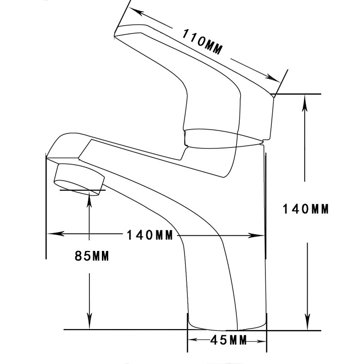 时龙 卫生间面盆水龙头 全铜冷热龙头 洗脸盆龙头 台上盆水龙头