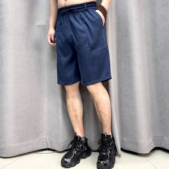 Georgia satin silk thin summer comfortable men's droop shorts solid color casual pants fashionable and simple 2557-3 Georgia satin silk thin summer comfortable men's droop shorts solid color casual pants fashionable and simple 2557-3