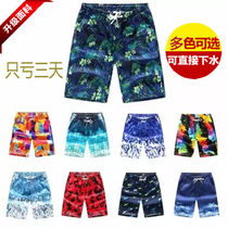 Holiday beach pants mens quick-drying shorts loose thin five-point pants plus size seaside surfing Leisure