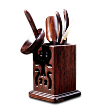 Zhongzheng Tea set Household Kung Fu tea set Tea ceremony accessories Black Sandalwood Loukongliu Junzi Tea Ceremony Tea Set accessories