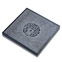 Zhongzheng stone tea tray Kung Fu tea set hollow black gold stone tea tray carved black gold stone tea table tray Tea sea household
