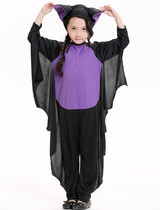 Purple funny baby Halloween ghost festival costumes children boys and girls bat costumes cos Ghosts festival costumes
