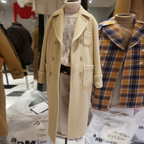 Gross jacket Womens autumn Winter 2020 Pop new Han version Loose Thickened medium long herringbone tattoo Sub-coat