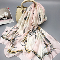 Summer silk scarves womens long satin scarves Joker shawl women sunscreen light and thin dual-purpose summer scarves