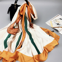 Silk scarves womens summer Korean version of the scarves summer scarves travel sunscreen scarves shawls multi-purpose