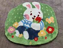 Small Rabbit Buzzing Hair Line Carpet Ground Mat Temporary Link 120 * 104cm megacities