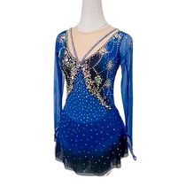 Figure Skating Suit Adult Children Custom Spandex Cograde Performance Suit Competition Training Suit Skaters Dress Performance Clothing