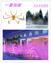 1 inch 1 5 inch DN25 40 all copper crab claw orchid nozzle rotating nozzle feng shui car nozzle landscape fountain eight claws