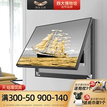 Modern and simple meter box decorative painting can be pushed and pulled smooth sailing Living room main switch distribution box occlusion ship hanging painting