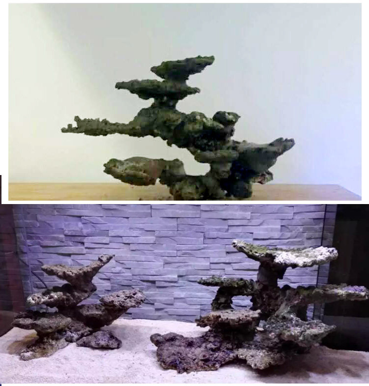 海虹水族箱鱼缸专用魔法造景胶 珊瑚活石胶 死石灰色