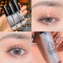 Spot Korea 3ce liquid eye shadow double note pearlescent tear makeup bright flash silkworm big sequin eye shadow liquid