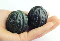 One yuan auction Hetian Jade walnut handball natural black jade handball fitness health care Double Ball handball play
