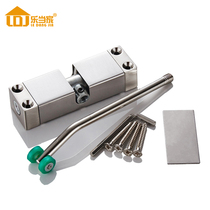 Household invisible door hinge automatic closing return rebound free slotting spring simple buffer hinge door closer