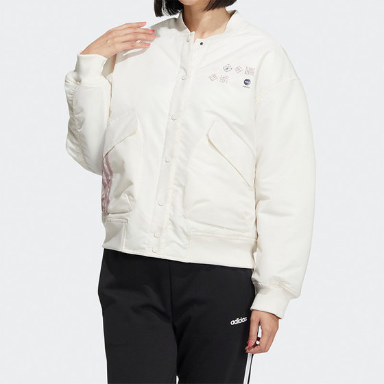 Adidas/Adidas genuine NEO women's sports leisure warm CNY new year print cotton cloth HM7485 Adidas/Adidas genuine NEO women's sports leisure warm CNY new year print cotton cloth HM7485