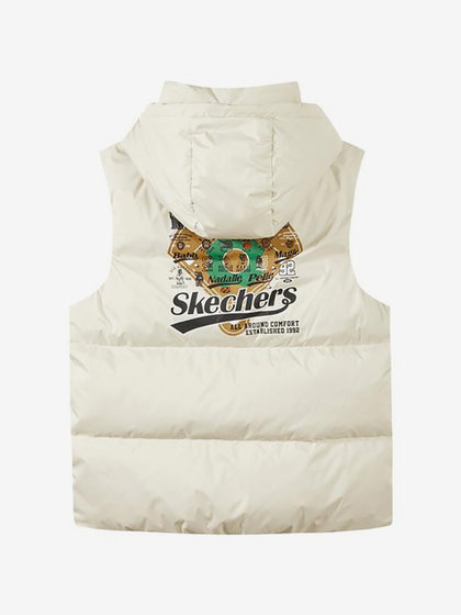 Skechers/Skechers 정통 계절 새로운 남자 스포츠 및 캐주얼 따뜻한 후드 다운 조끼 Skechers/Skechers 정통 계절 새로운 남자 스포츠 및 캐주얼 따뜻한 후드 다운 조끼