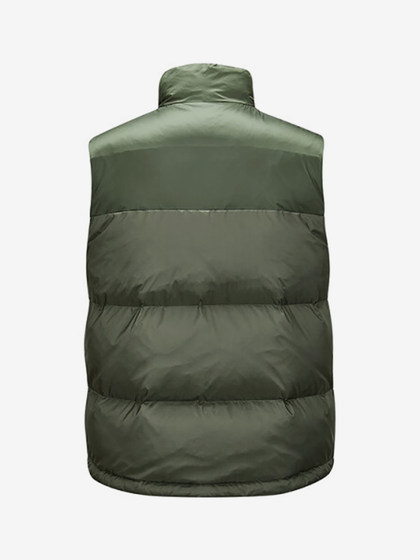 Skechers/Skechers Genuine 2024 New Men 's Sports Stand Collar Waven Warm Down Vest Skechers/Skechers Genuine 2024 New Men 's Sports Stand Collar Waven Warm Down Vest