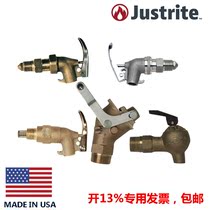 Justrite oil barrel discharge valve 08910 inverted material valve 08902 explosion proof oil barrel tap 08552