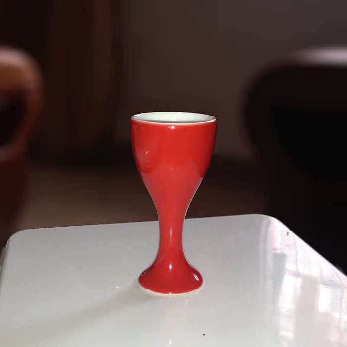 大号陶瓷白酒杯 二钱烈酒杯高脚杯 8ml小酒盅一口杯特价 满69包邮