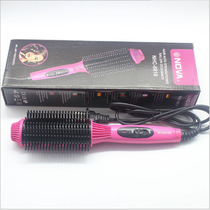 Net red lazy person straight hair comb curling hair stick dual use dry and wet do not hurt the hair dormitory ceramic curling iron buckle big roll