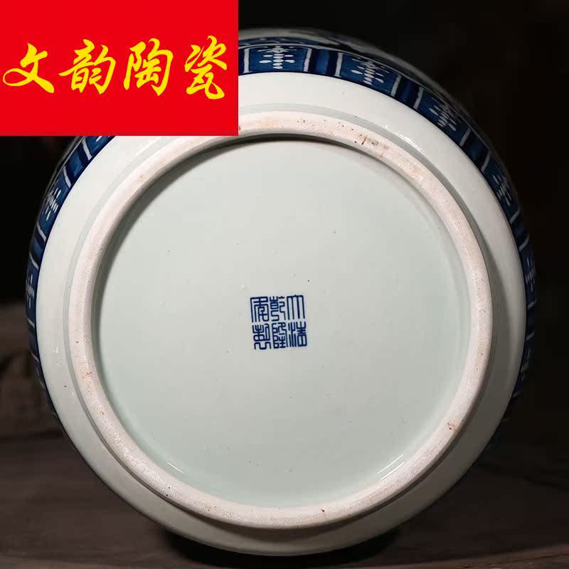 Hand - made porcelain of jingdezhen ceramic jars 25 kg sealed jar youligong it hip mercifully wine bottles