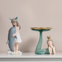 Nordic style light luxury wind desk childrens room layout decoration jewelry girl heart living room TV cabinet ornaments