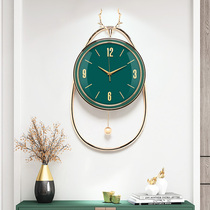 Simple modern art quartz watches home fashion creative Net red living room dining room wall decoration deer head wall clock