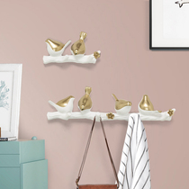 Nordic creative cute bird hook animal entrance wall decoration Wall decoration into the door hanging hook free hole