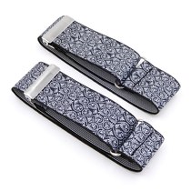 ckloveme print sleeve bartender shirt cuff fixing sleeve ring adjustable elastic fabric sleeve solid decoration