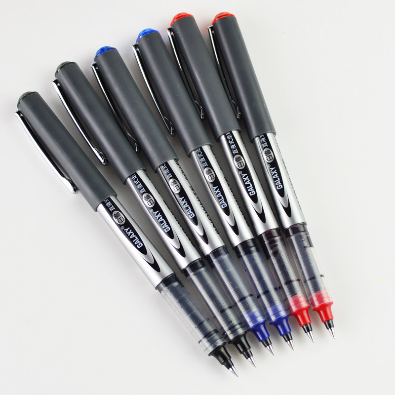 白雪 直液式走珠笔中性笔 大容量书写水笔办公专用笔签字笔0.5mm