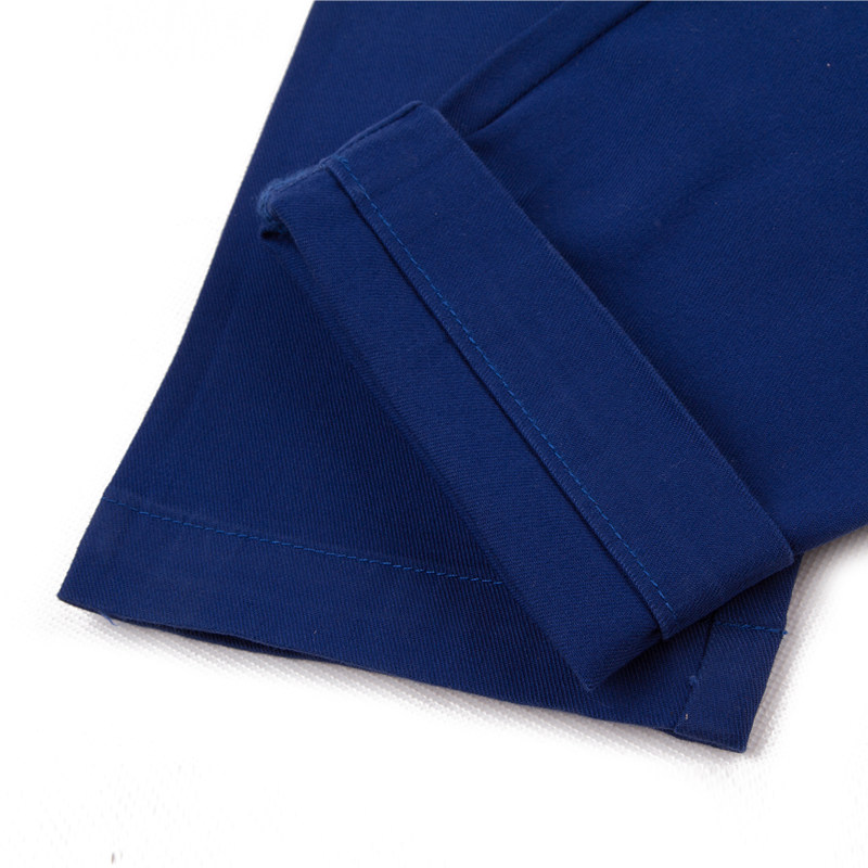 ld/唠叨秋款深蓝色韩版弹力牛仔裤男 纯色小直筒修身牛仔长裤