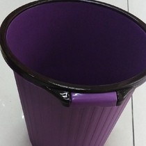 New cover-free press circle home office containing barrel trash round barrel shaped boutique bin