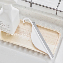 AlwaysZ mini portable day style kitchen wiper hanging water board bathroom glass cleaning brush plate can be suspended