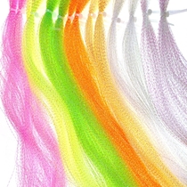 UV Spiral Bright Wire Iron Plate Hook Flash Bright Silk Feather Hook Tied Material Sea Fishing String Hook Tie material Flash Tinsel
