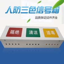 Civil defence anti-engineering for ventilation mode Three-colour signal box Man anti-light box tricolour signal light box