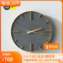 Kyaw family with muted modern hanging clock fashion minimalist atmosphere creative personality Living room Nordic style light lavish decoration table