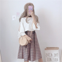 Autumn dress 2021 new suit female autumn Korean version of small college style student skirt fashion two-piece summer