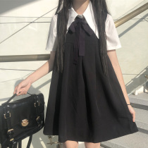 Japanese fashion fold black strap dress 2023 new French skinny gas dress female in summer