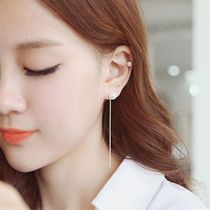 Korean version of simple Joker lady temperament pearl pendant hanging ear line earrings earrings earrings earrings long ear accessories