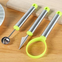 Stainless steel watermelon ball digger fruit carving knife ice cream digging ball splitter carving knife fruit knife set