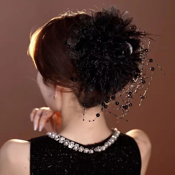 모란 깃털 술 클립 여성의 새로운 헤어 핀 백 헤드 쇼 푹신한 머리카락 볼륨 고장 상어 상어 클립 헤어 액세서리 모란 깃털 술 클립 여성의 새로운 헤어 핀 백 헤드 쇼 푹신한 머리카락 볼륨 고장 상어 상어 클립 헤어 액세서리