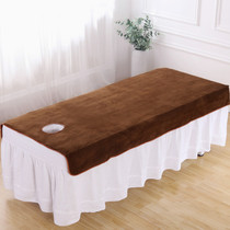 Solid color beauty bedspread simple cotton beauty salon fumigation massage bed cover four seasons universal can be customized