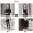 Female - black coat+pants+skirt+vest