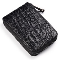 Crocodile leather mens card bag multi card credit card holder card holder mini business card holder