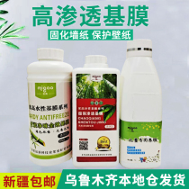 Multifunctional glutinous rice glue toughened permeable basement membrane wall treatment anti-dust powder moldy interface agent wallpaper 3D sticker